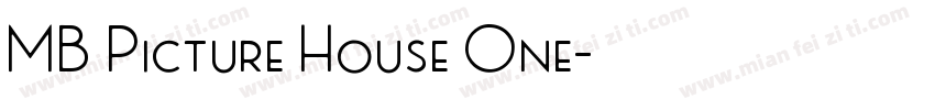 MB Picture House One字体转换